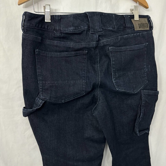 Duluth Trading Jeans Womens 10 Curvesetter Double Flex DoubleChapped Skinny Work - Picture 9 of 10